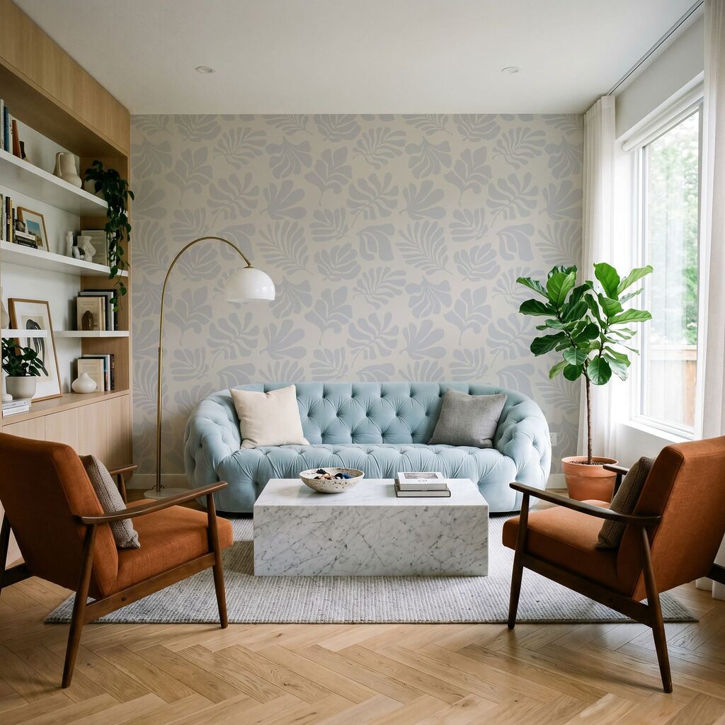 Kleine bladeren in herhaling — interieur 2