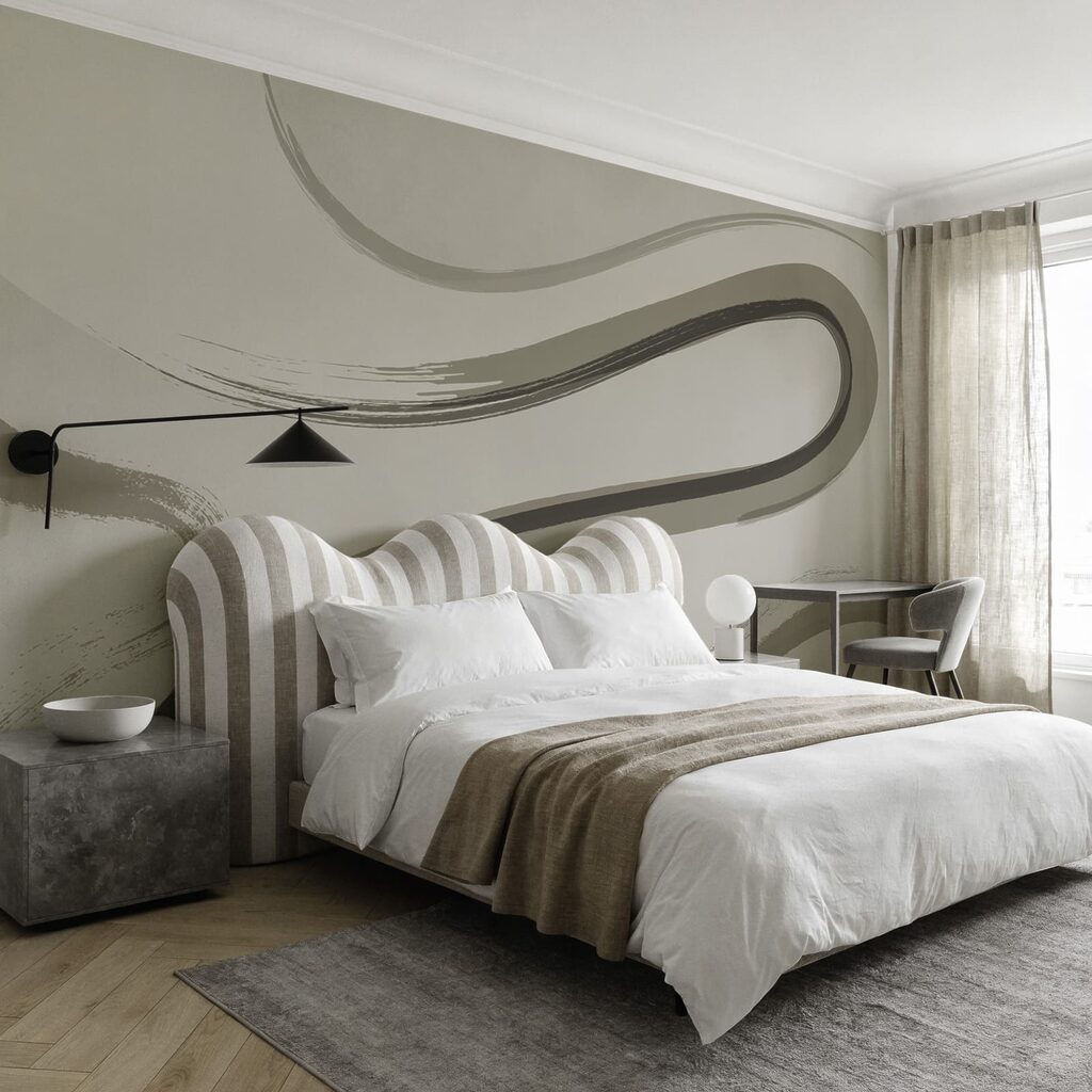 Brede penseellussen op kleur — interieur 1