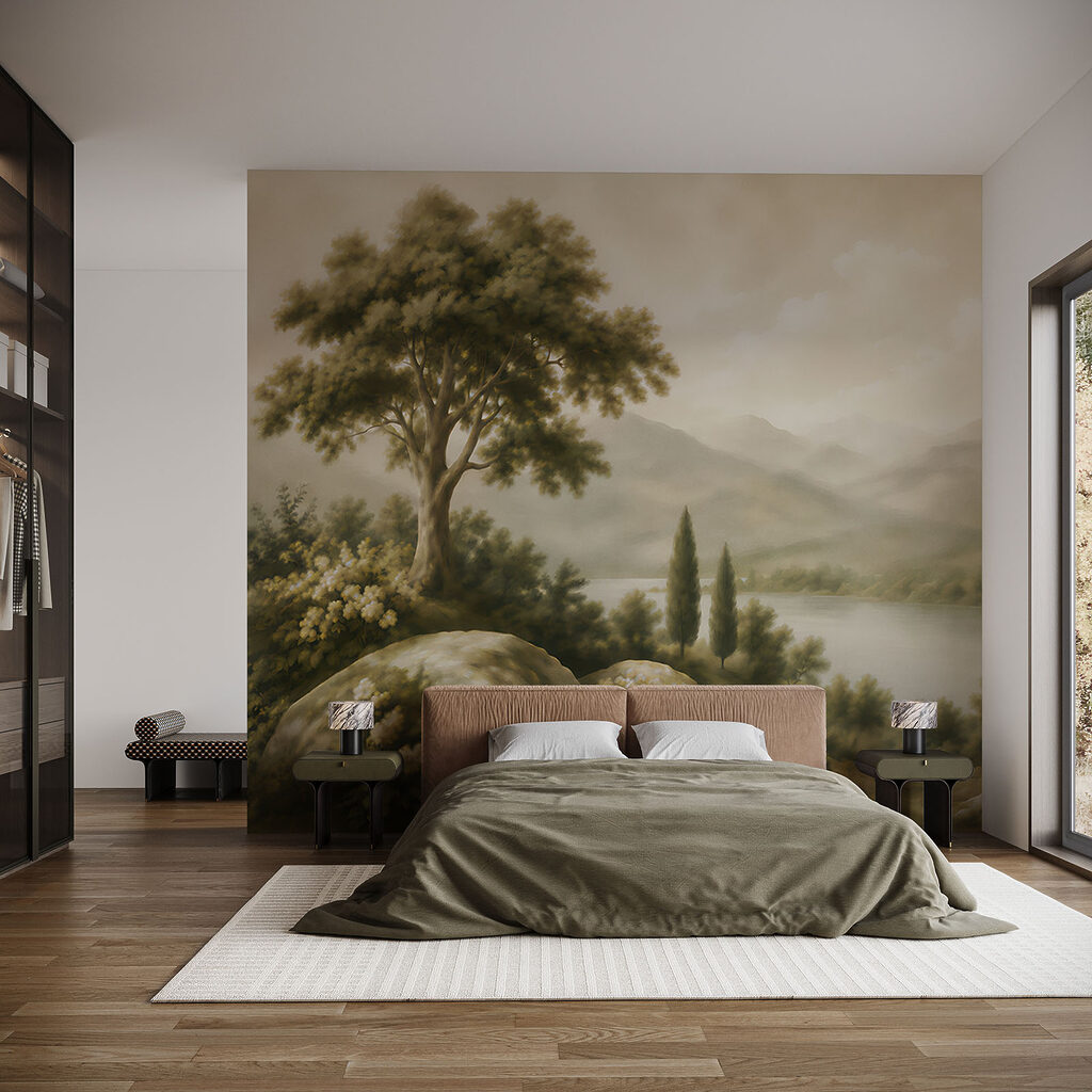 Meer tussen donkere cipressen — interieur 2