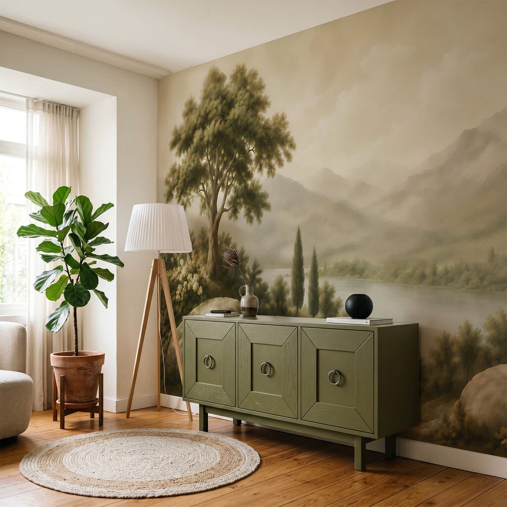 Meer tussen donkere cipressen — interieur 3