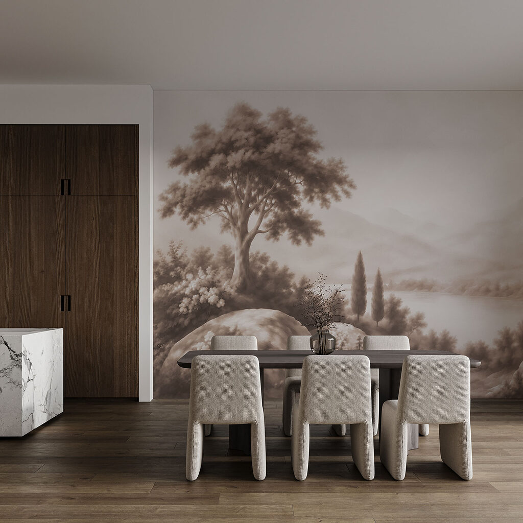 Meer tussen donkere cipressen — interieur 6