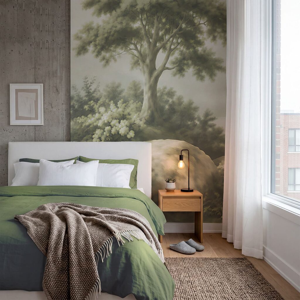 Meer tussen donkere cipressen — interieur 2