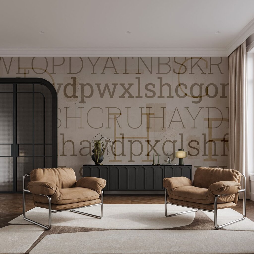 Letters op verweerde lagen — interieur 3