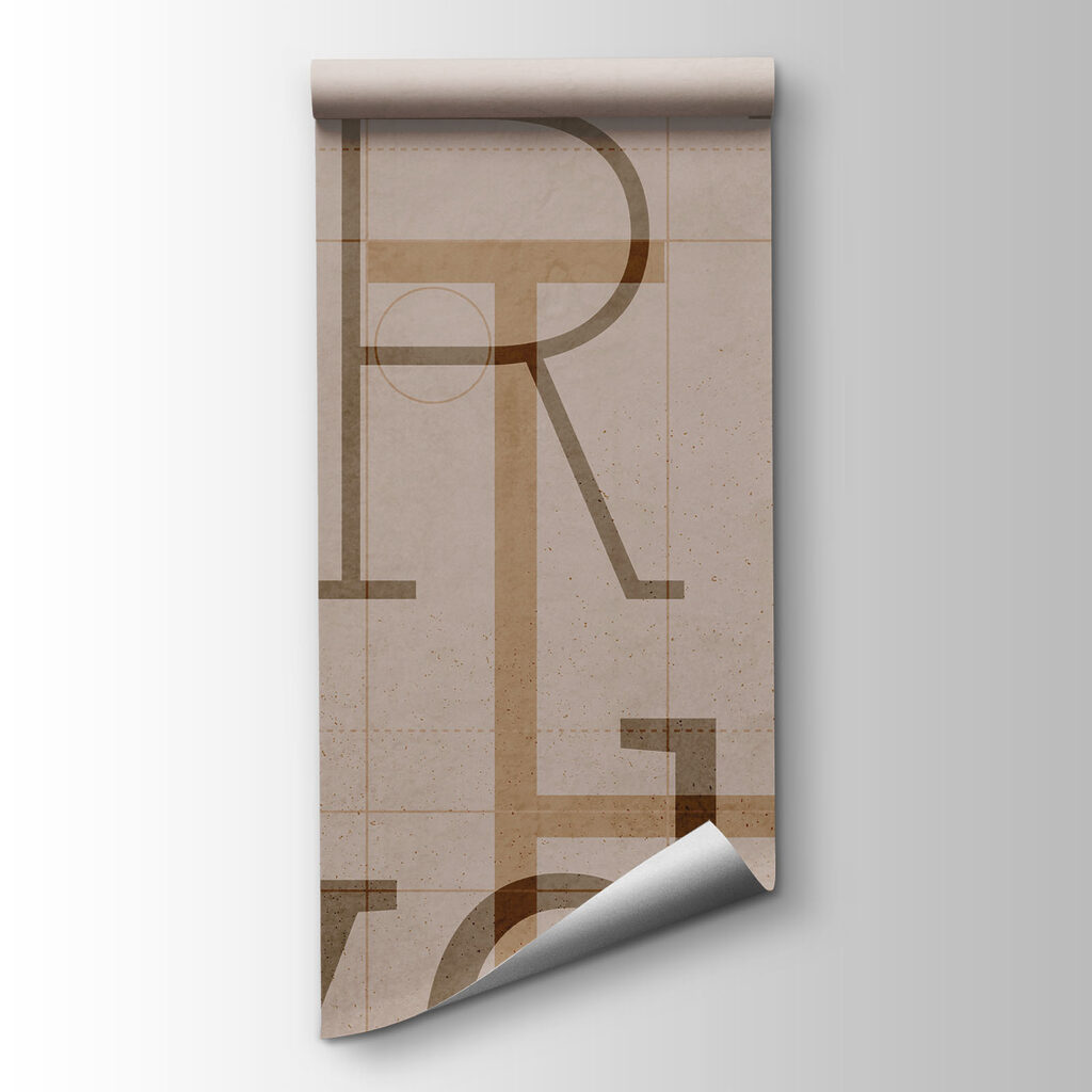 Letters op verweerde lagen — productweergave