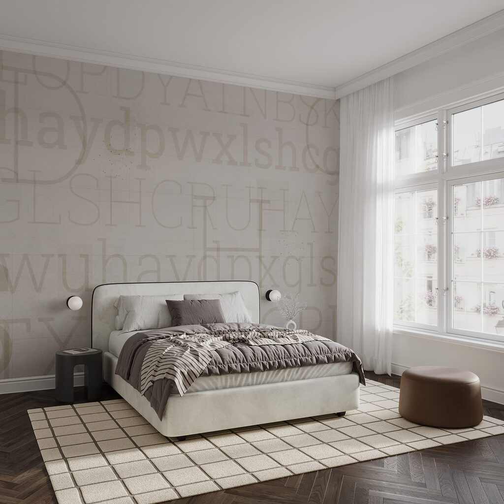 Letters op verweerde lagen — interieur 1