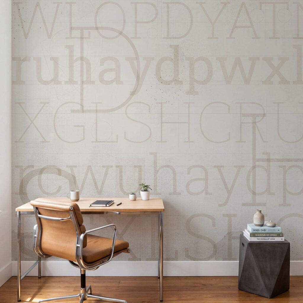 Letters op verweerde lagen — interieur 3