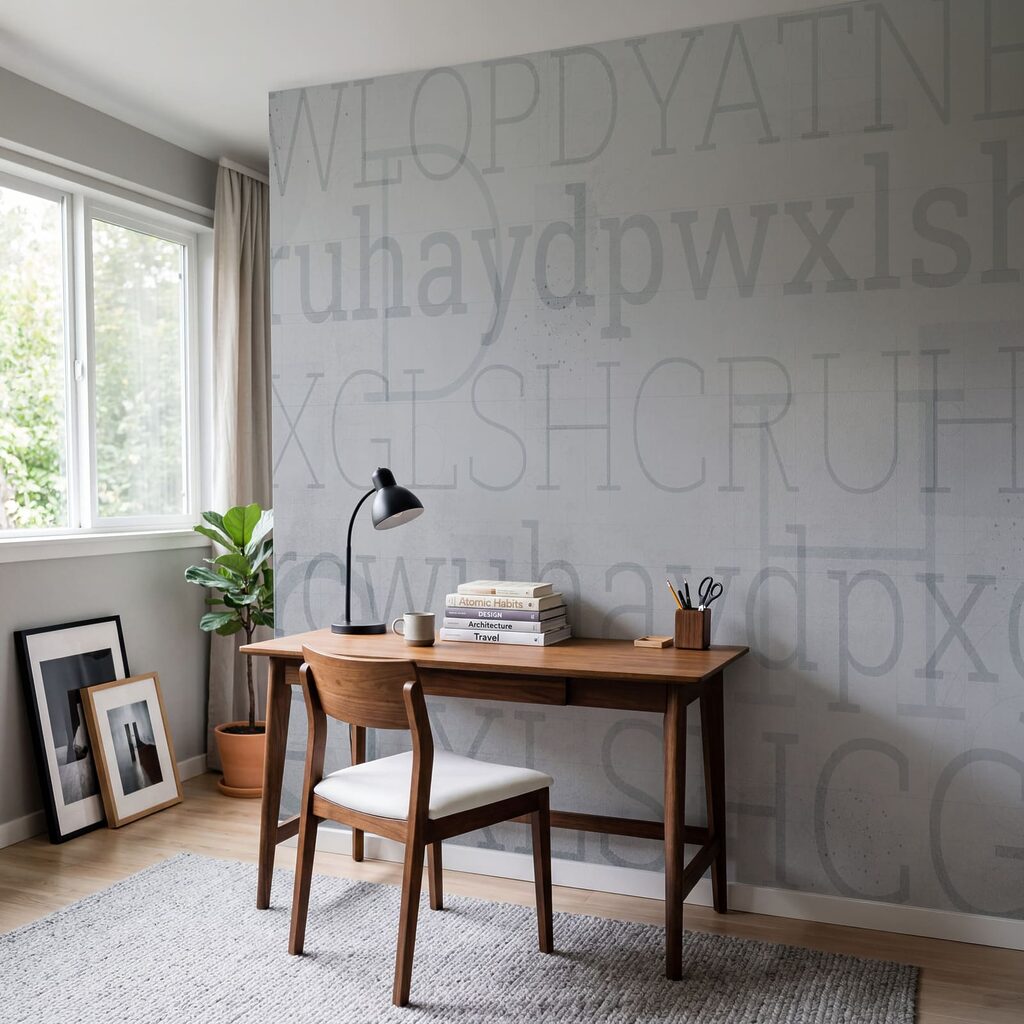 Letters op verweerde lagen — interieur 1