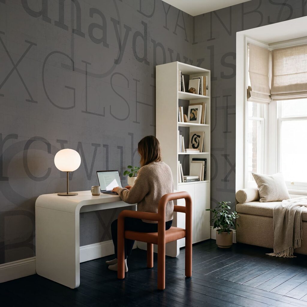 Letters op verweerde lagen — interieur 3
