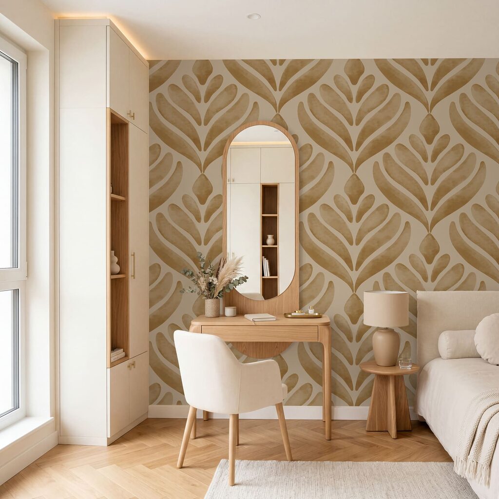 Bladwaaiers in een ruitpatroon — interieur 2