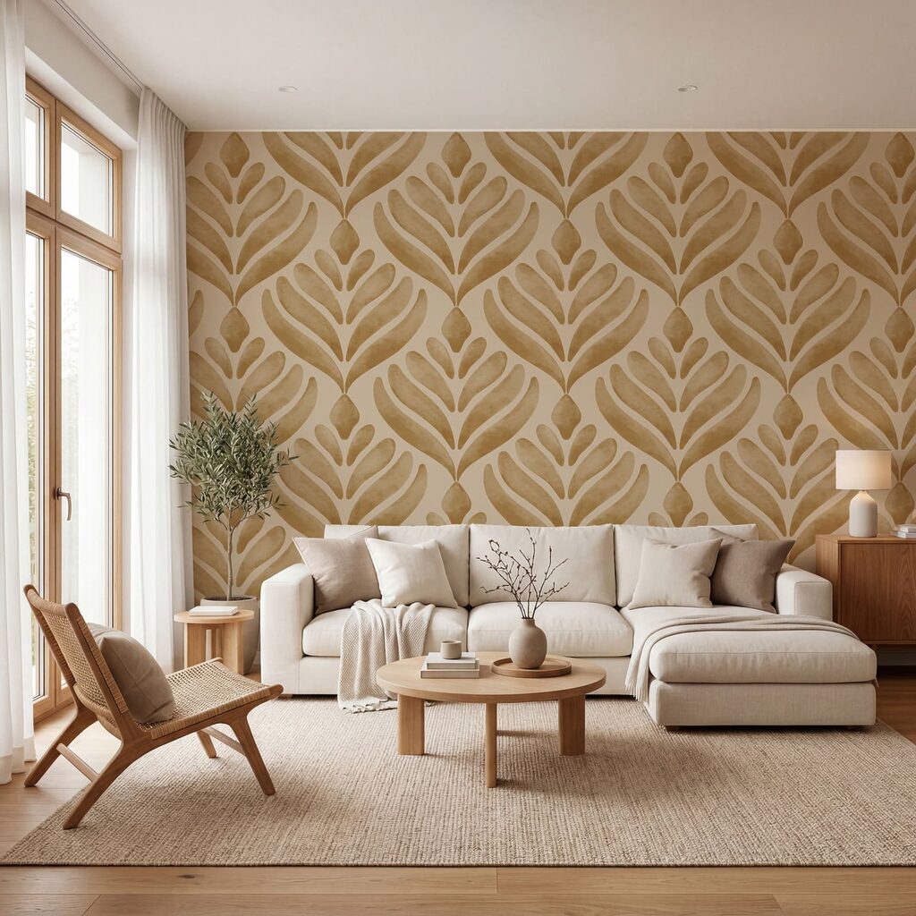 Bladwaaiers in een ruitpatroon — interieur 3
