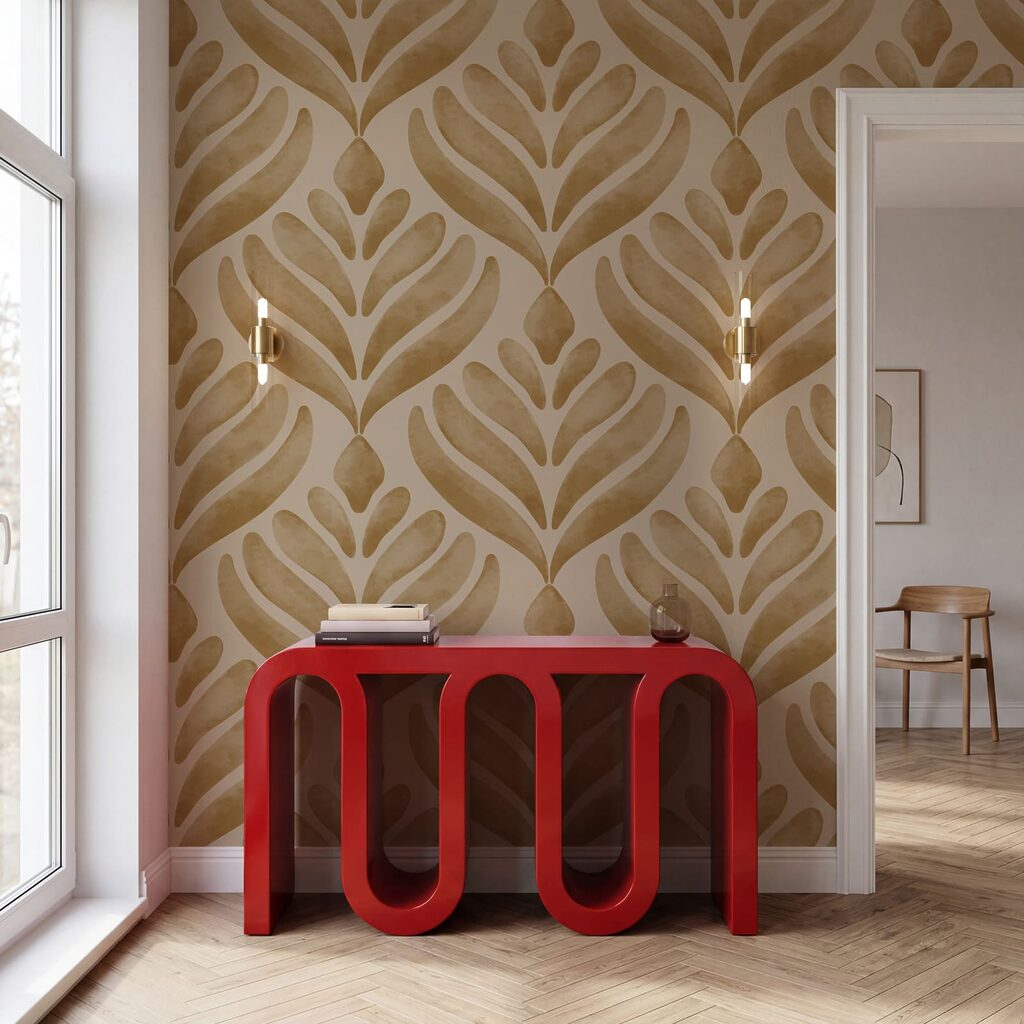 Bladwaaiers in een ruitpatroon — interieur 4