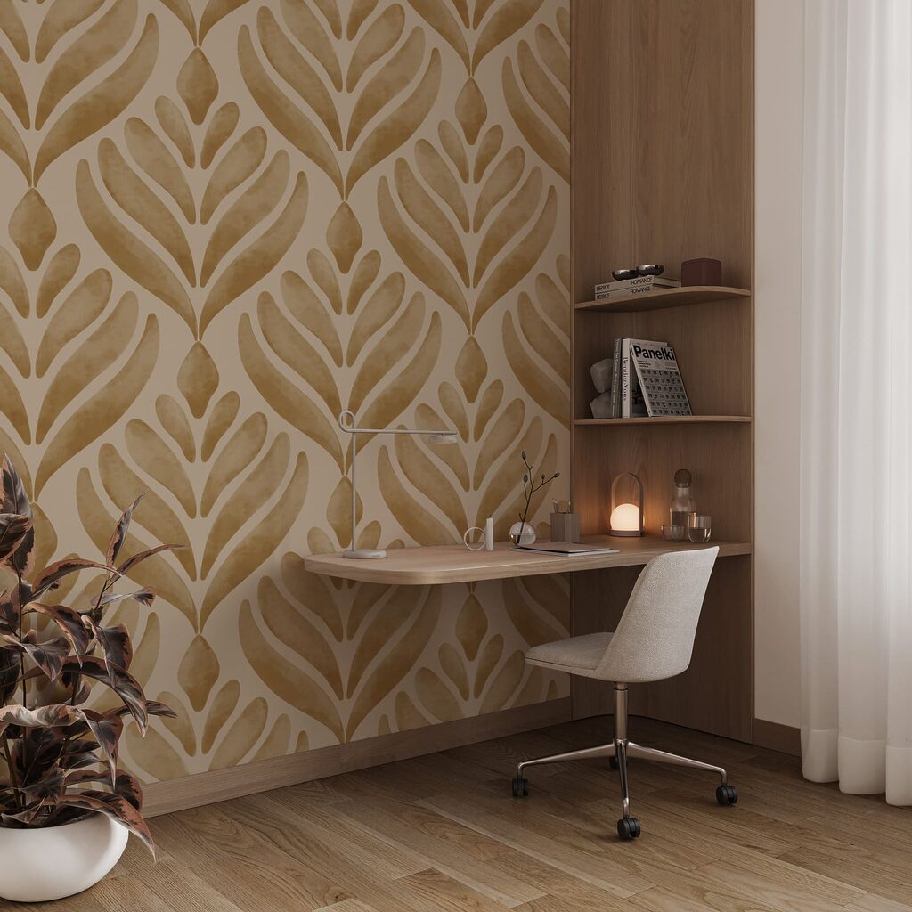 Bladwaaiers in een ruitpatroon — interieur 6