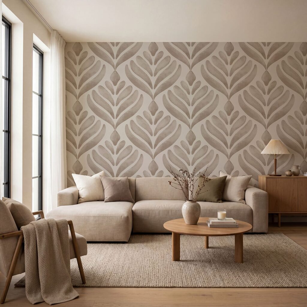 Bladwaaiers in een ruitpatroon — interieur 1