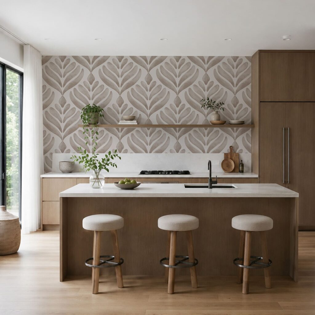 Bladwaaiers in een ruitpatroon — interieur 3