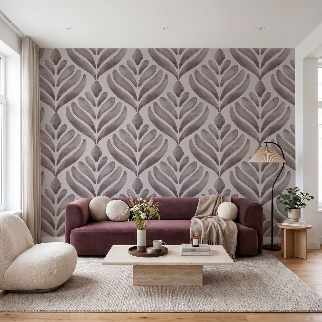 Bladwaaiers in een ruitpatroon — interieur 1