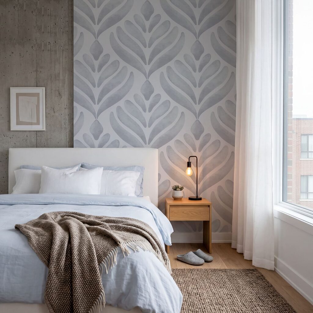 Bladwaaiers in een ruitpatroon — interieur 2