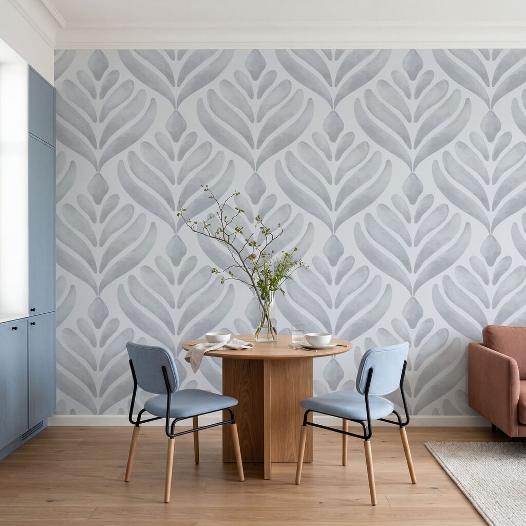 Bladwaaiers in een ruitpatroon — interieur 1