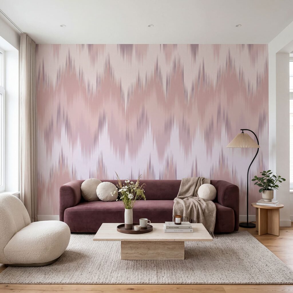Zachte zigzag van verf — interieur 2