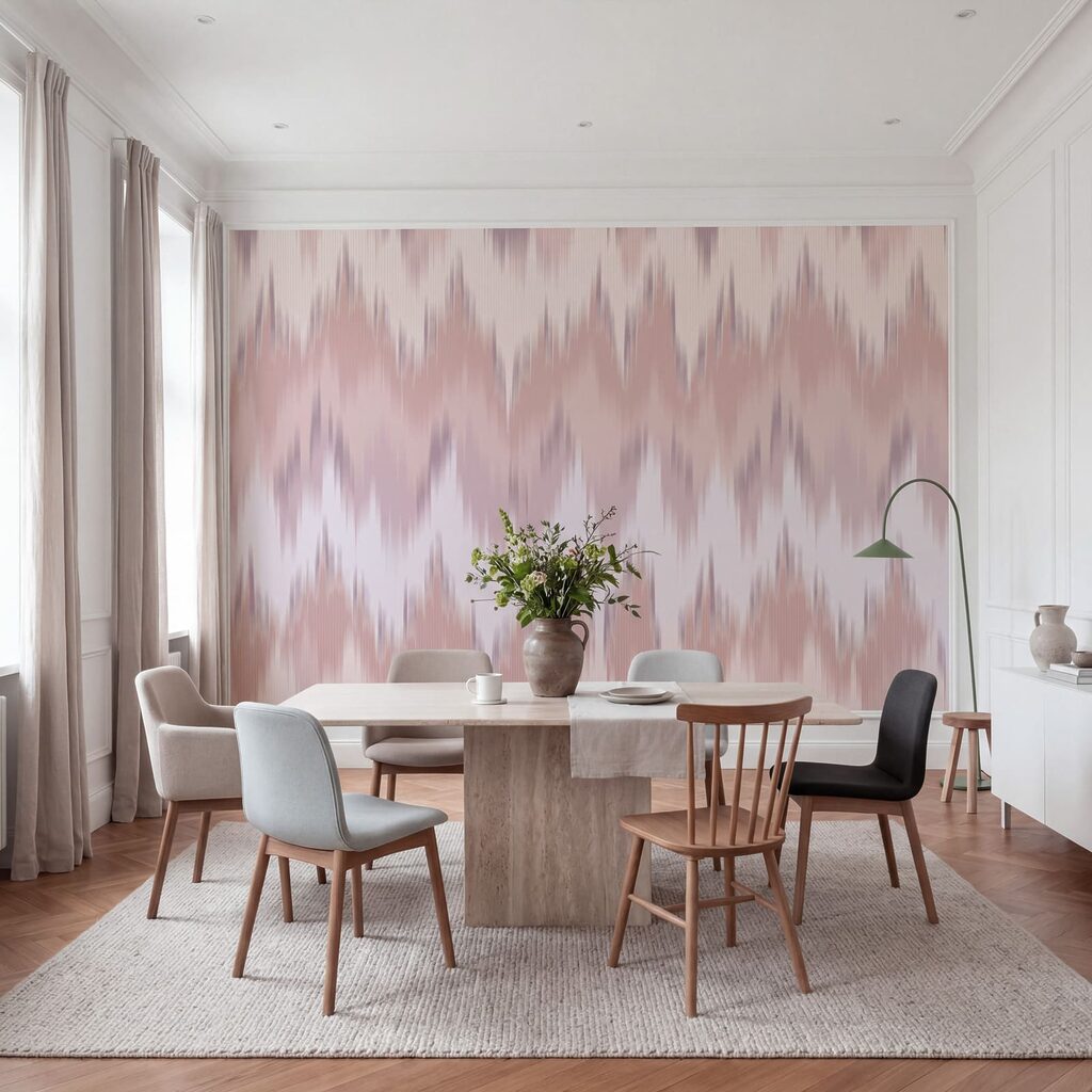 Zachte zigzag van verf — interieur 4