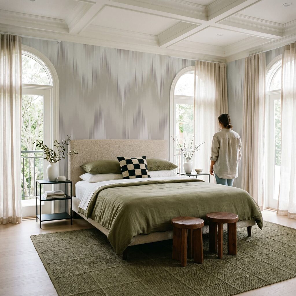 Zachte zigzag van verf — interieur 2