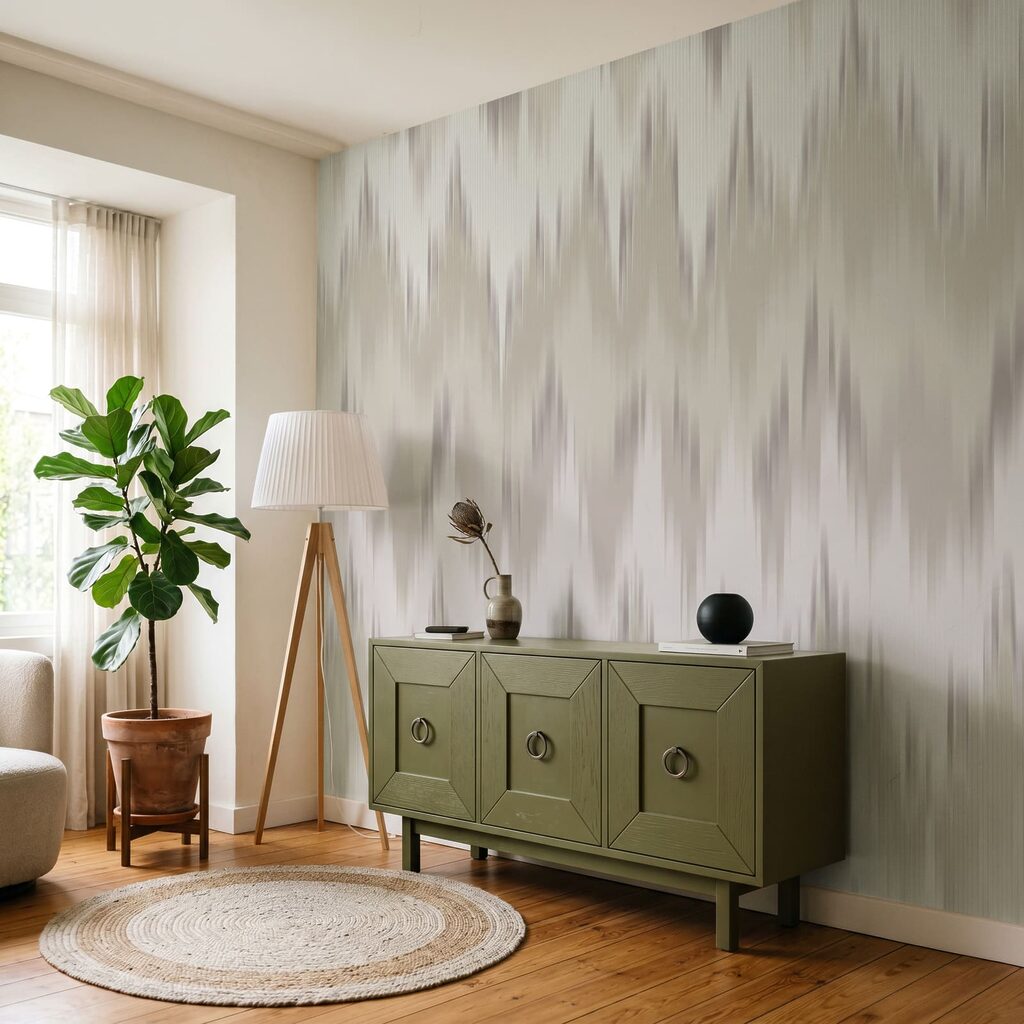 Zachte zigzag van verf — interieur 1