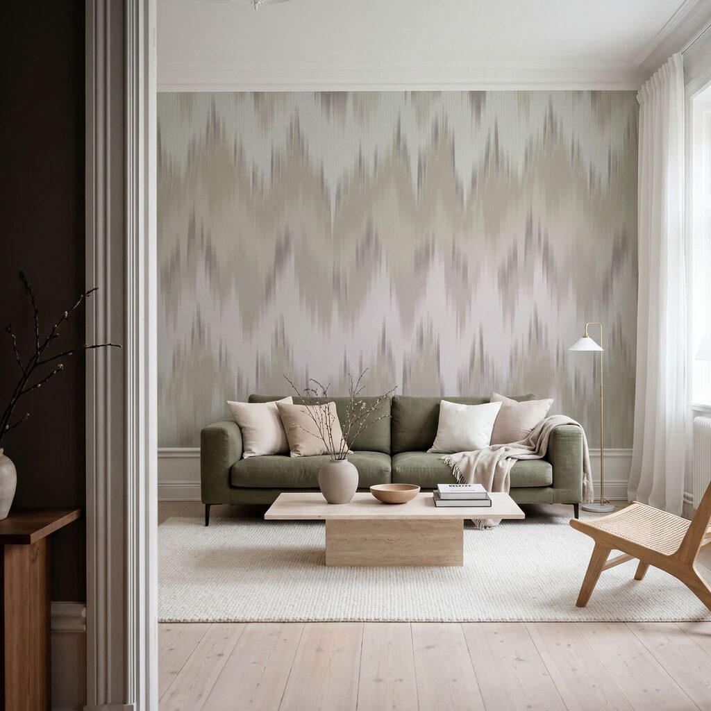 Zachte zigzag van verf — interieur 3