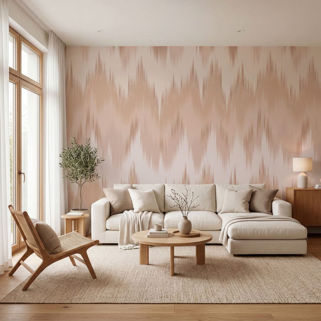 Zachte zigzag van verf — interieur 2