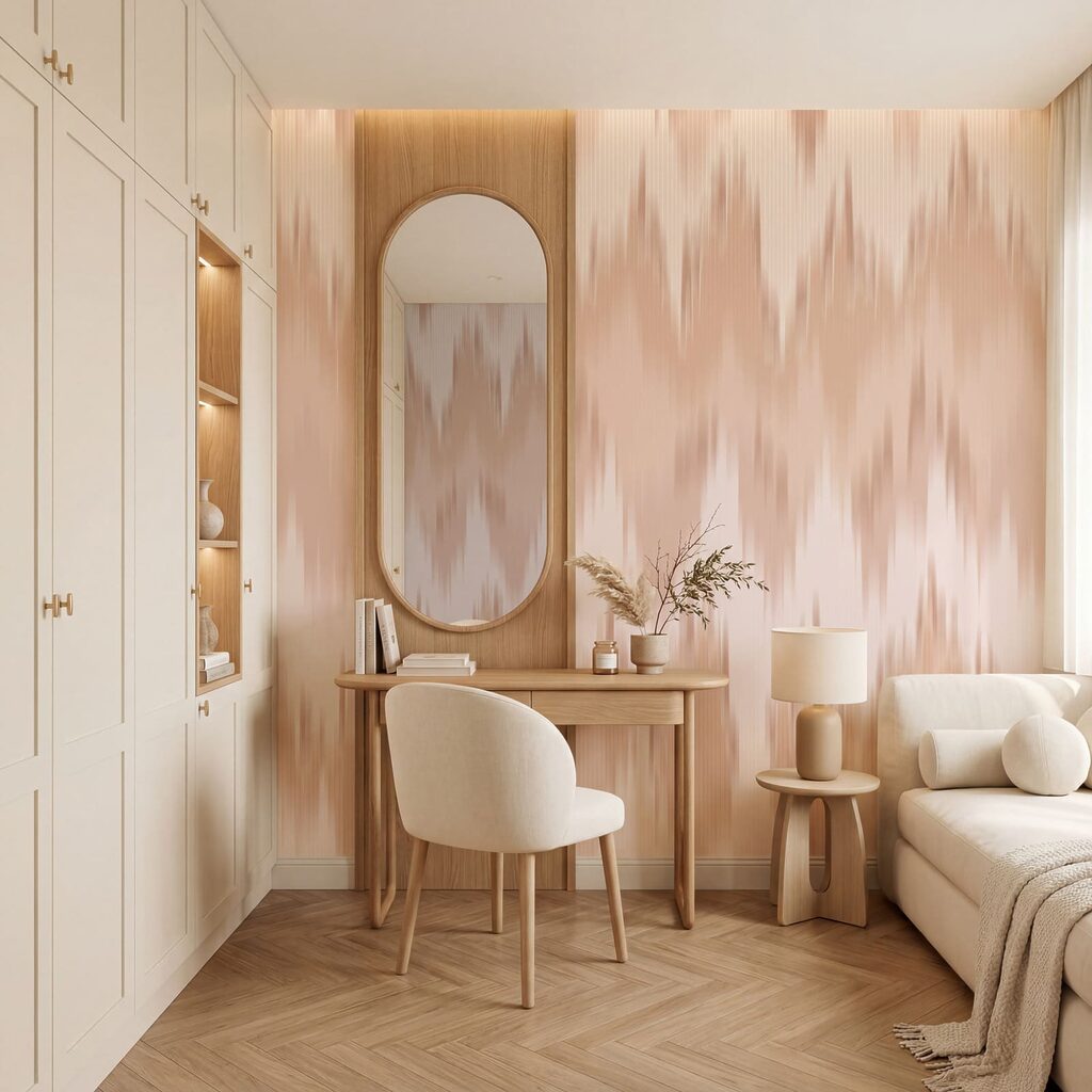 Zachte zigzag van verf — interieur 1