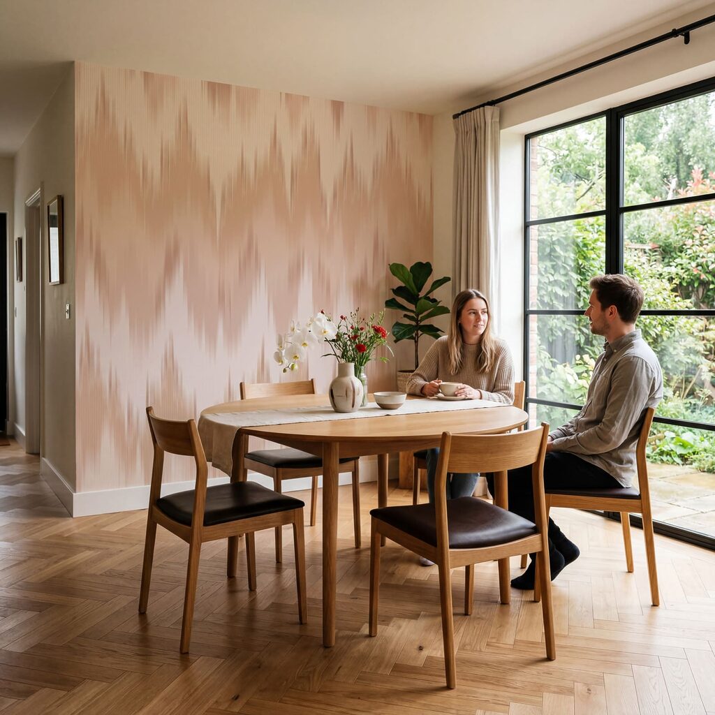 Zachte zigzag van verf — interieur 3