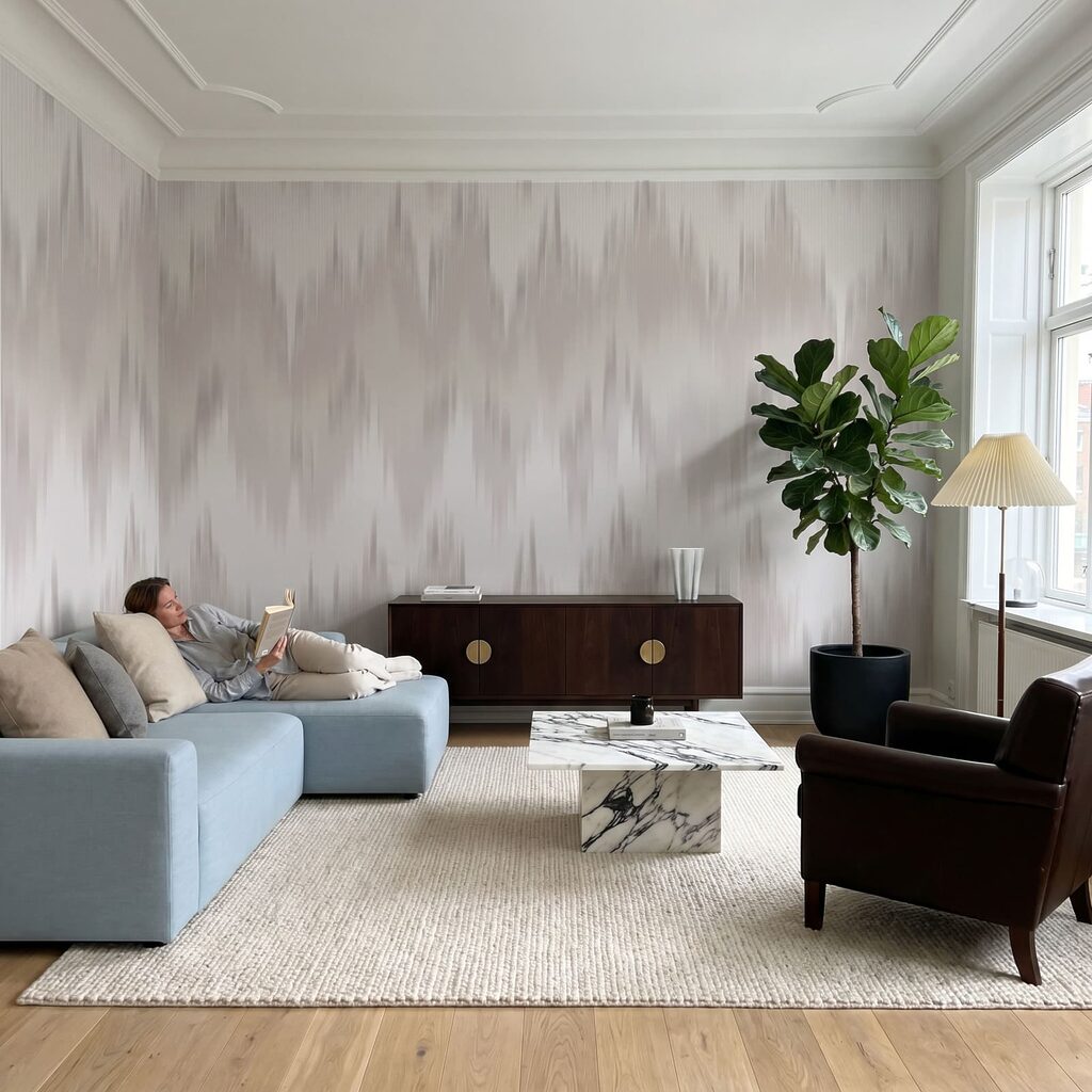 Zachte zigzag van verf — interieur 2