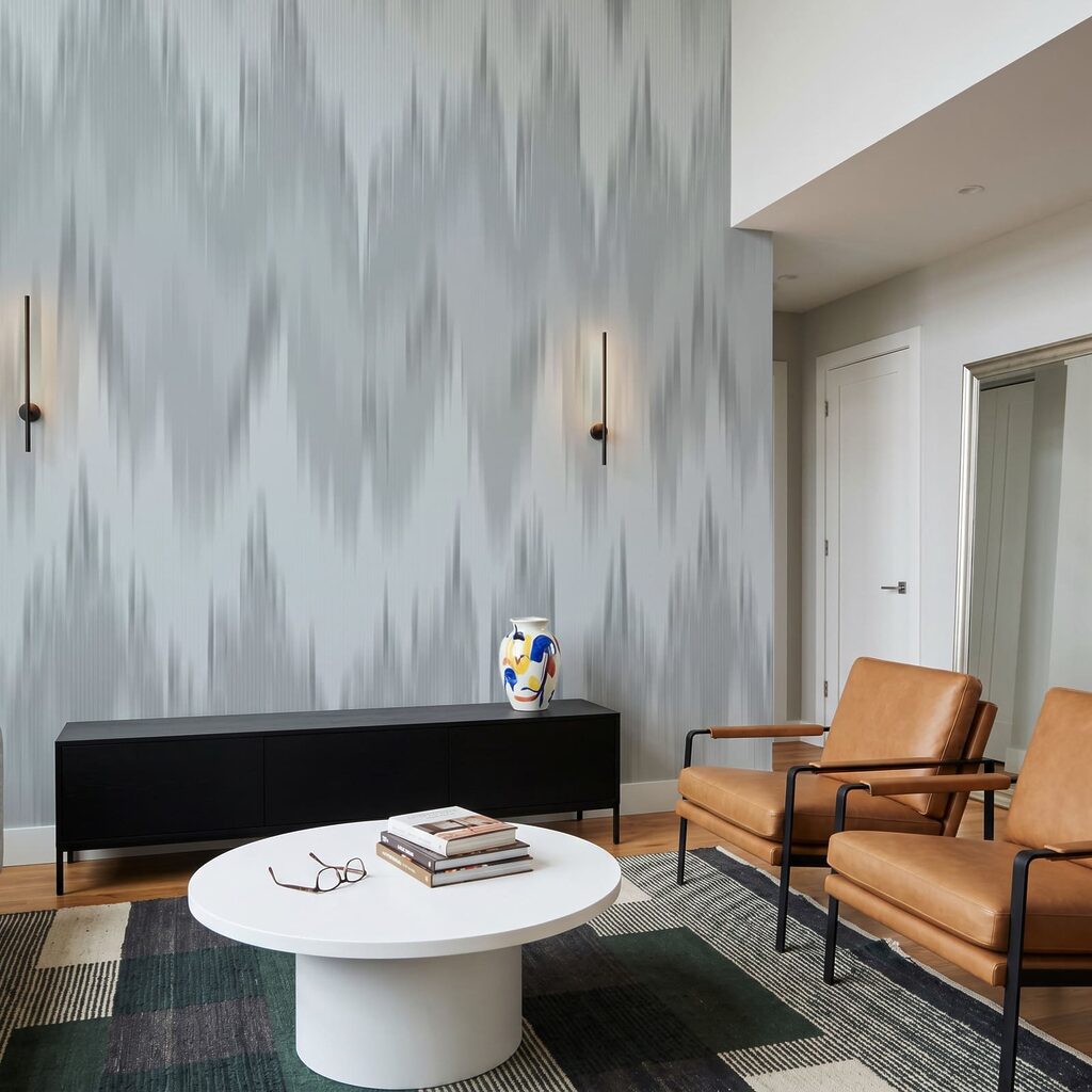Zachte zigzag van verf — interieur 2