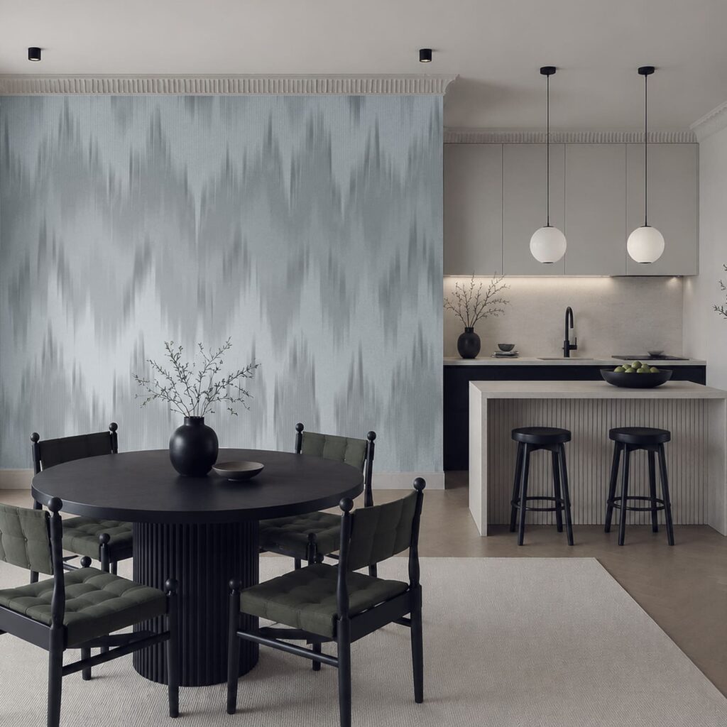 Zachte zigzag van verf — interieur 4