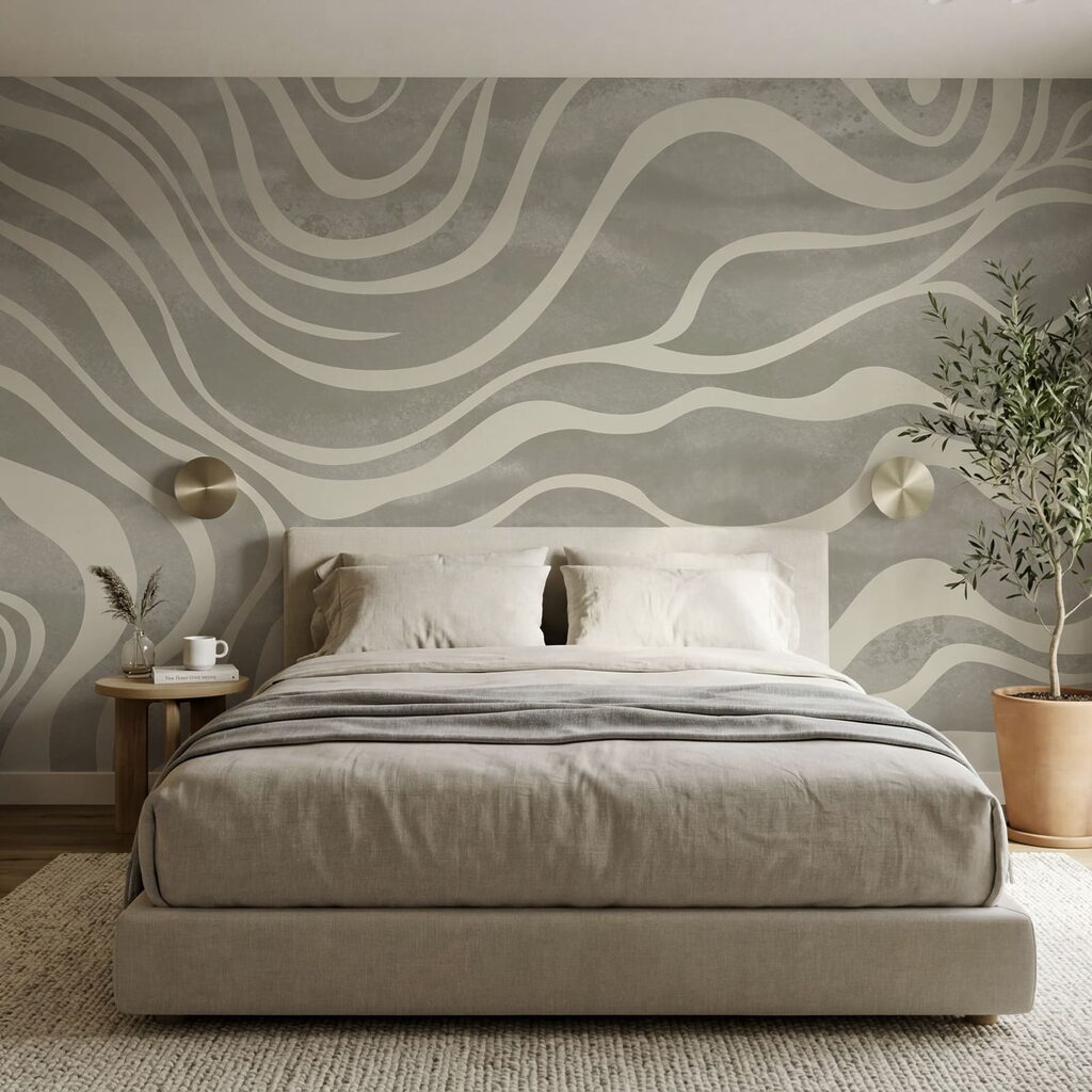 Witte banen in slingerbeweging — interieur 2