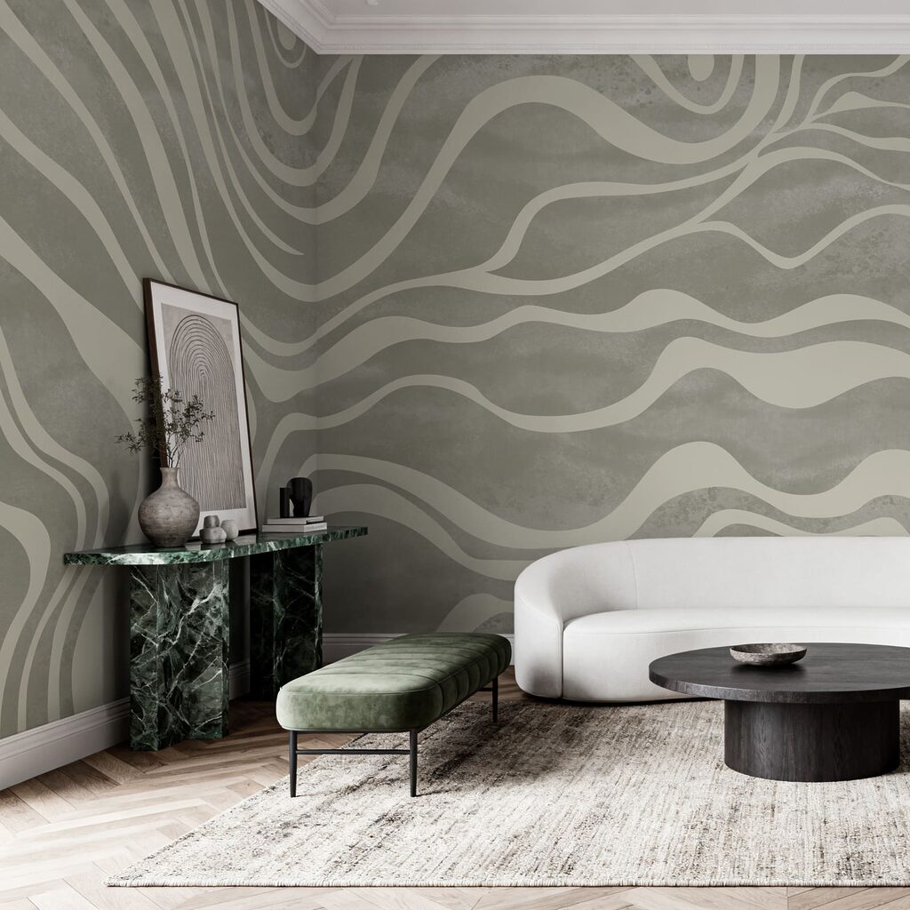 Witte banen in slingerbeweging — interieur 1