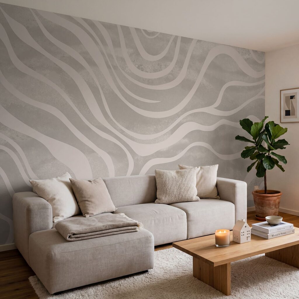 Witte banen in slingerbeweging — interieur 3