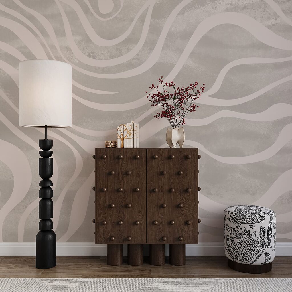 Witte banen in slingerbeweging — interieur 1