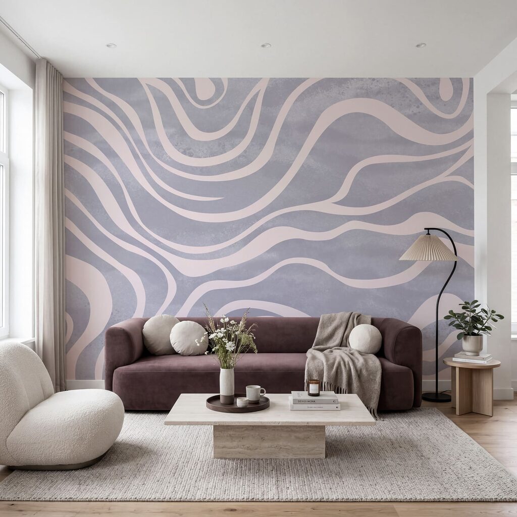 Witte banen in slingerbeweging — interieur 1