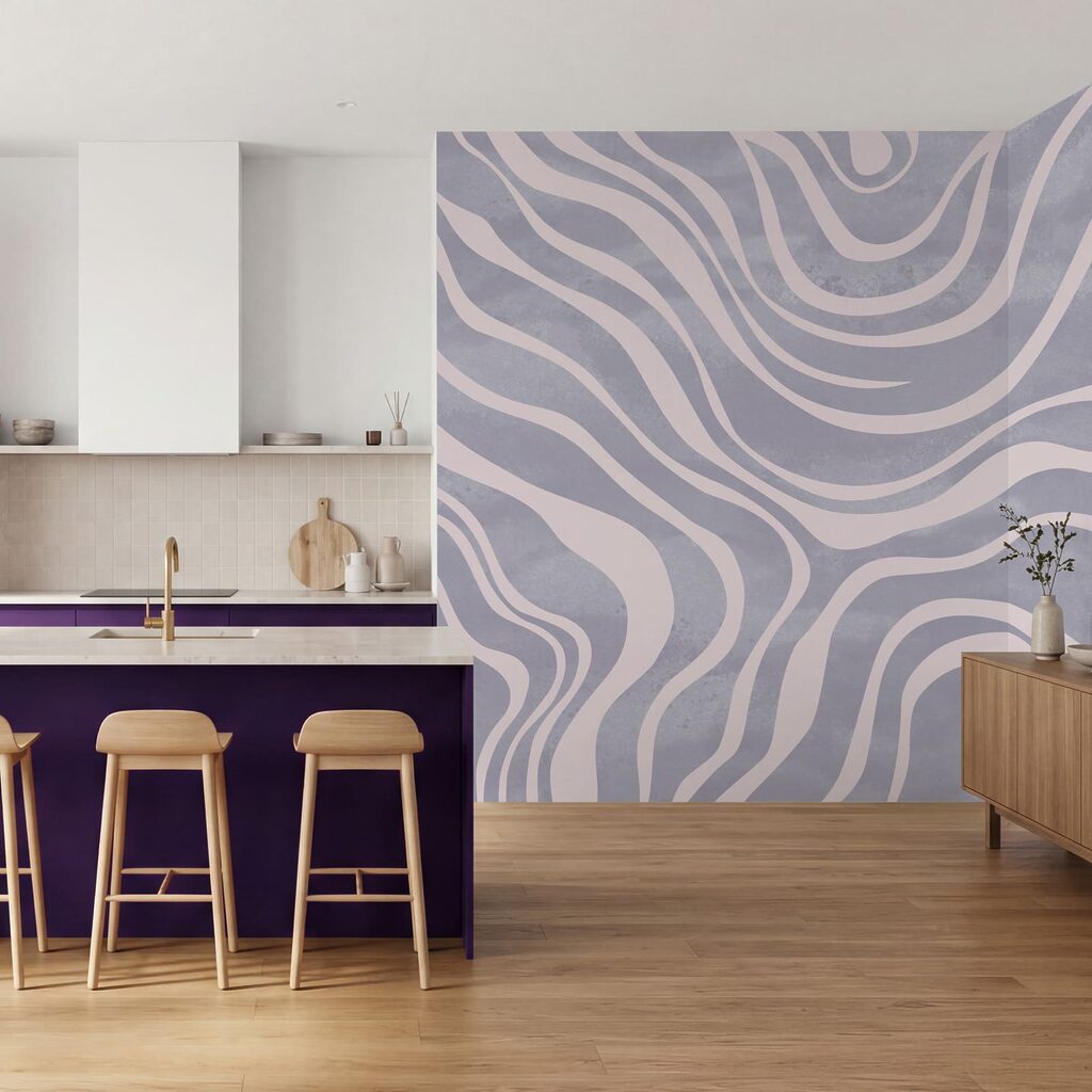 Witte banen in slingerbeweging — interieur 3