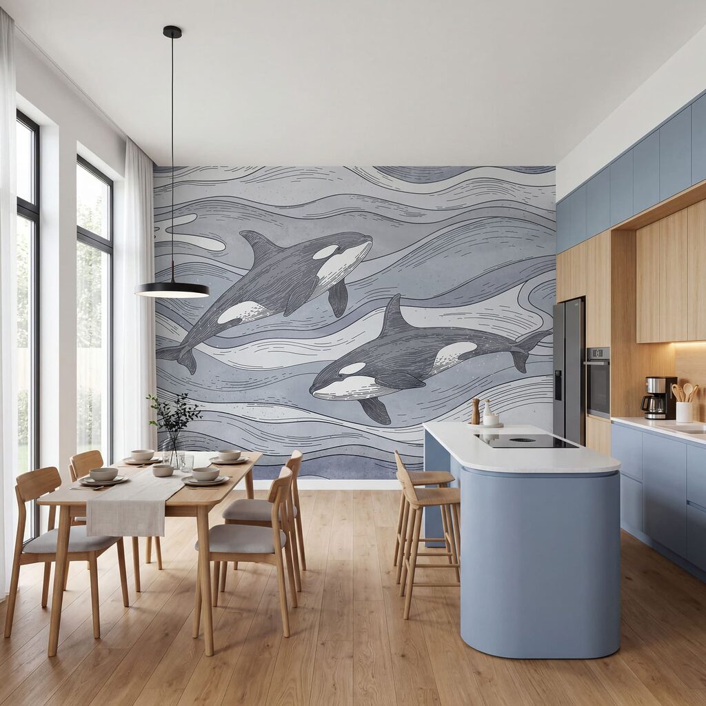 Orka's door getekende golven — interieur 2