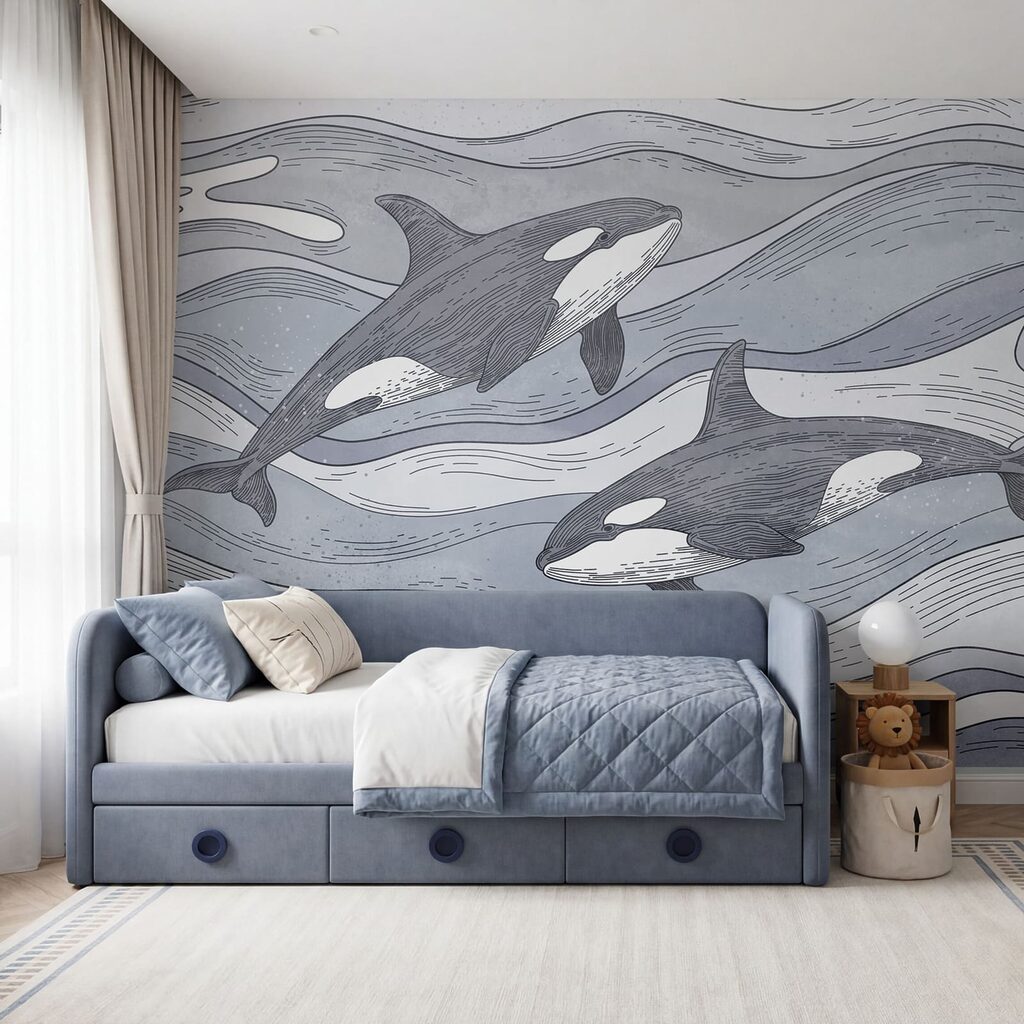Orka's door getekende golven — interieur 3