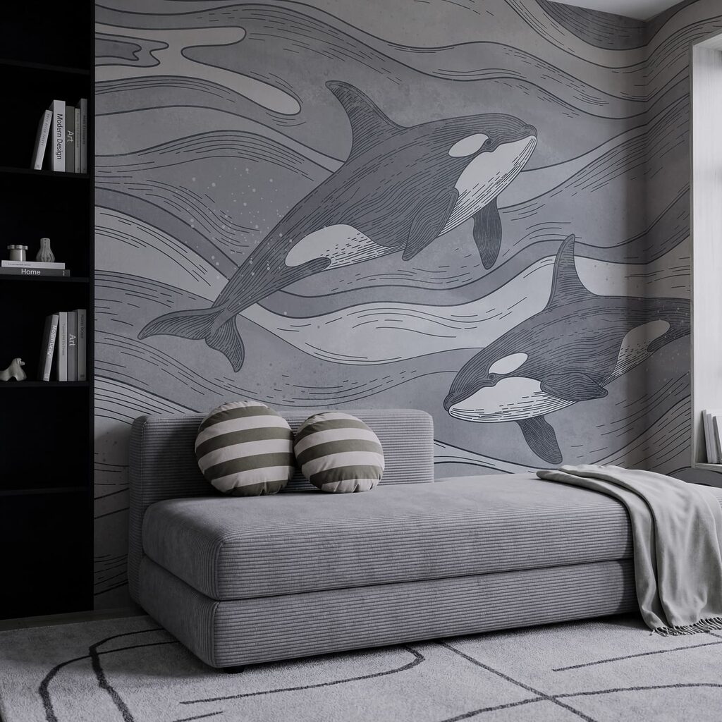 Orka's door getekende golven — interieur 1