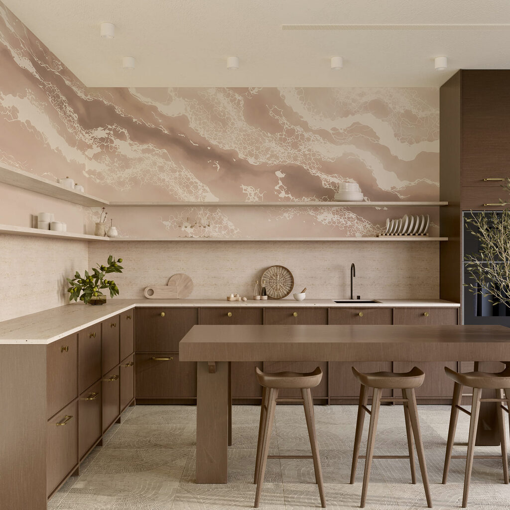 Schuimende stromen van kleur — interieur 3