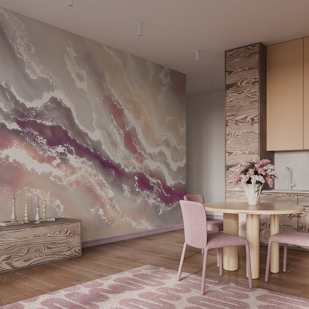 Schuimende stromen van kleur — interieur 4