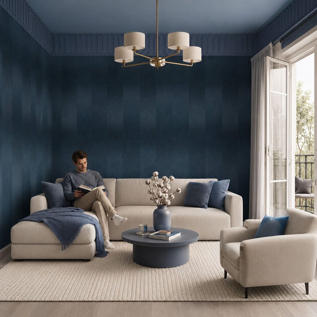 Donkere strepen vervagen ritmisch — interieur 3