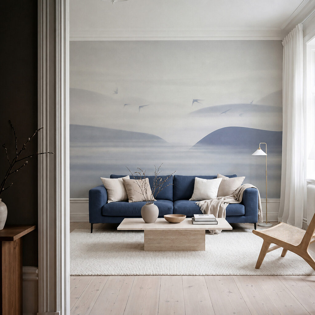Vogels boven stille duinen — interieur 3