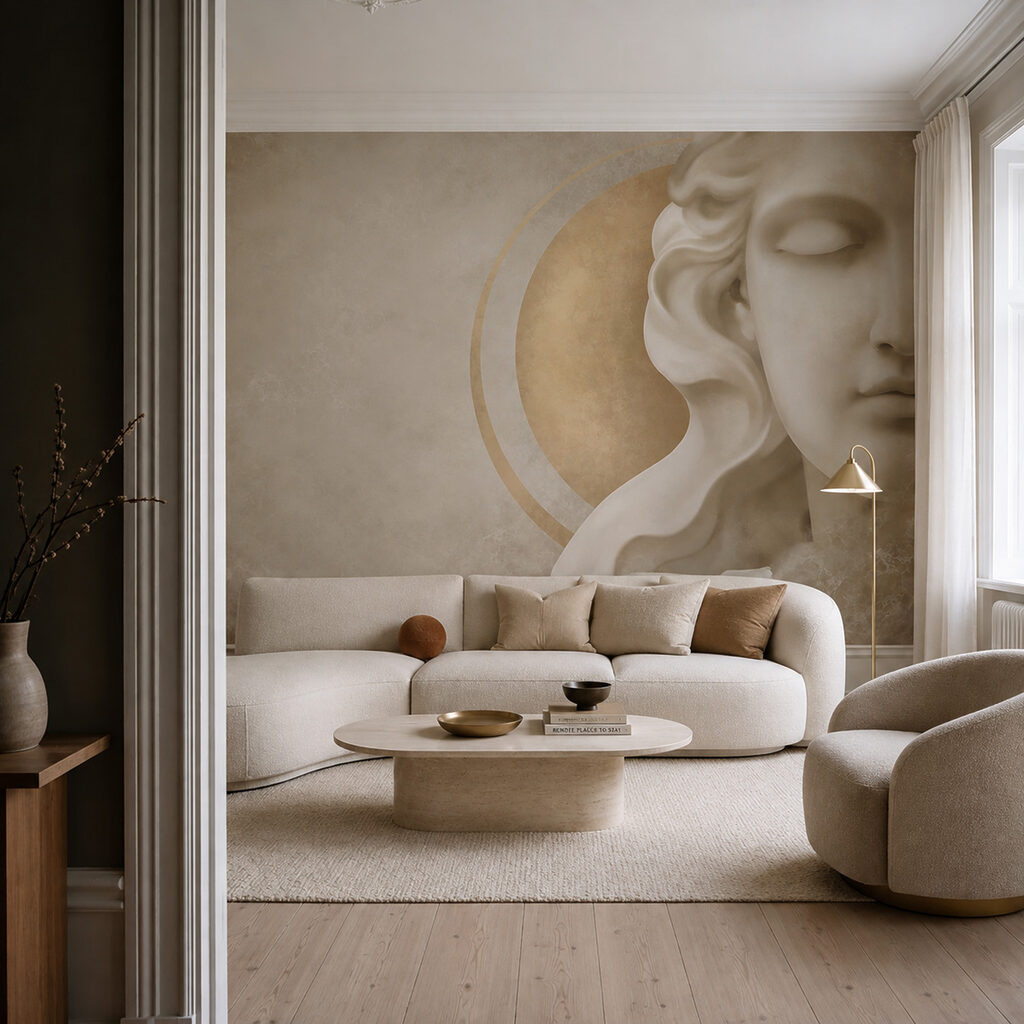 Klassiek gezicht, gouden cirkel — interieur 3