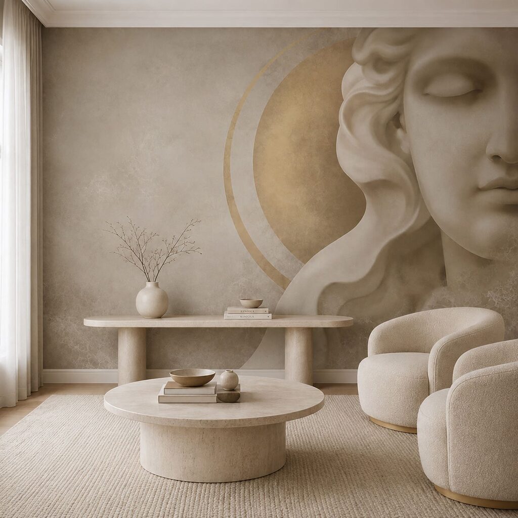 Klassiek gezicht, gouden cirkel — interieur 4