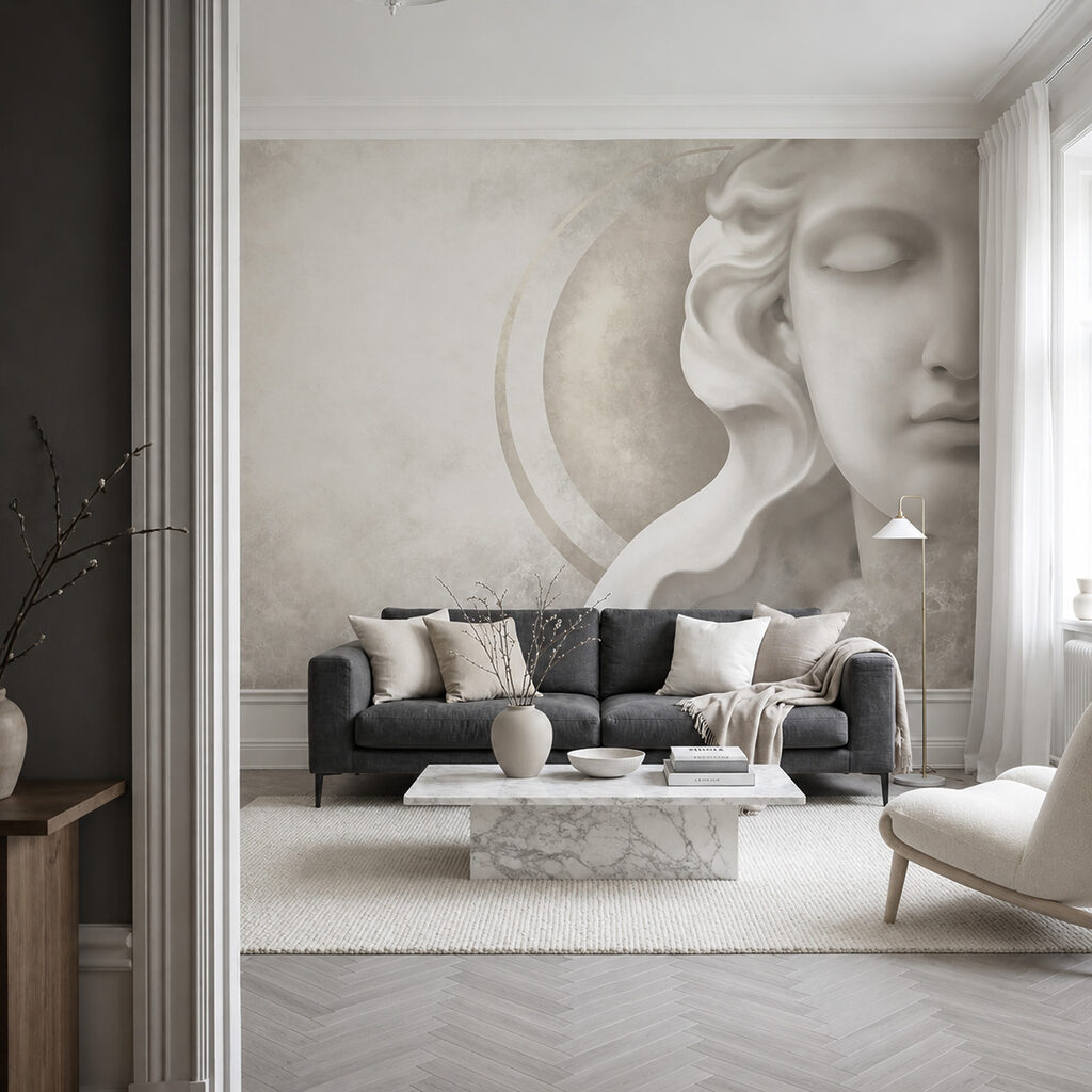 Klassiek gezicht, gouden cirkel — interieur 2