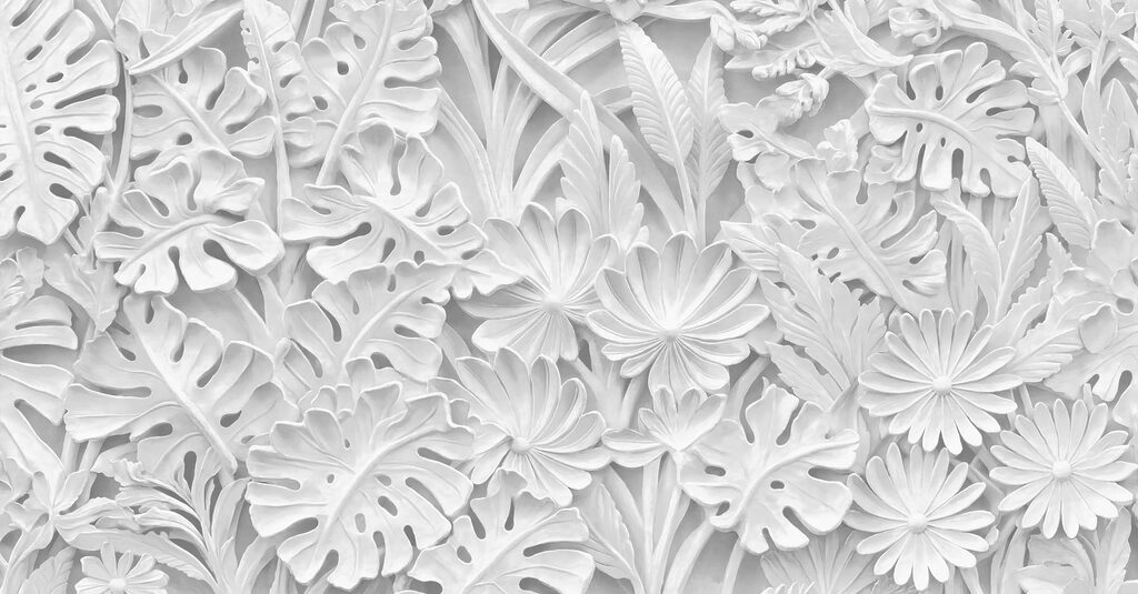 Witte jungle in laagjes — volledig ontwerp