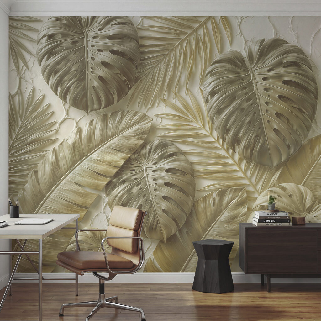 Groot blad, zachte schaduwen — interieur 1